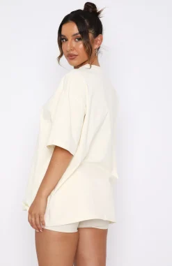 Shirts & Blouses | White Fox Boutique Offstage Oversized Tee Cream white