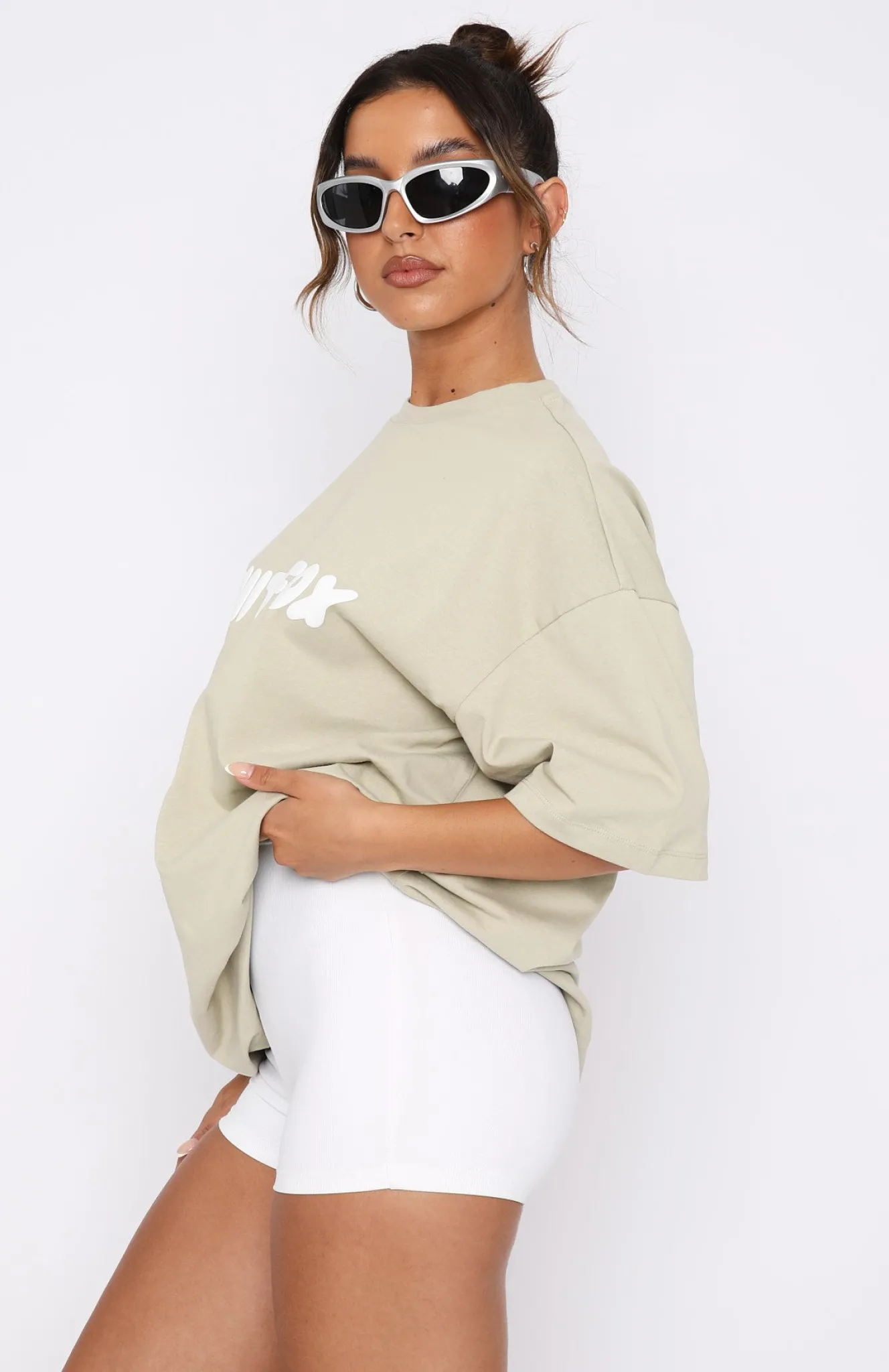 Shirts & Blouses | White Fox Boutique Offstage Oversized Tee Moss green