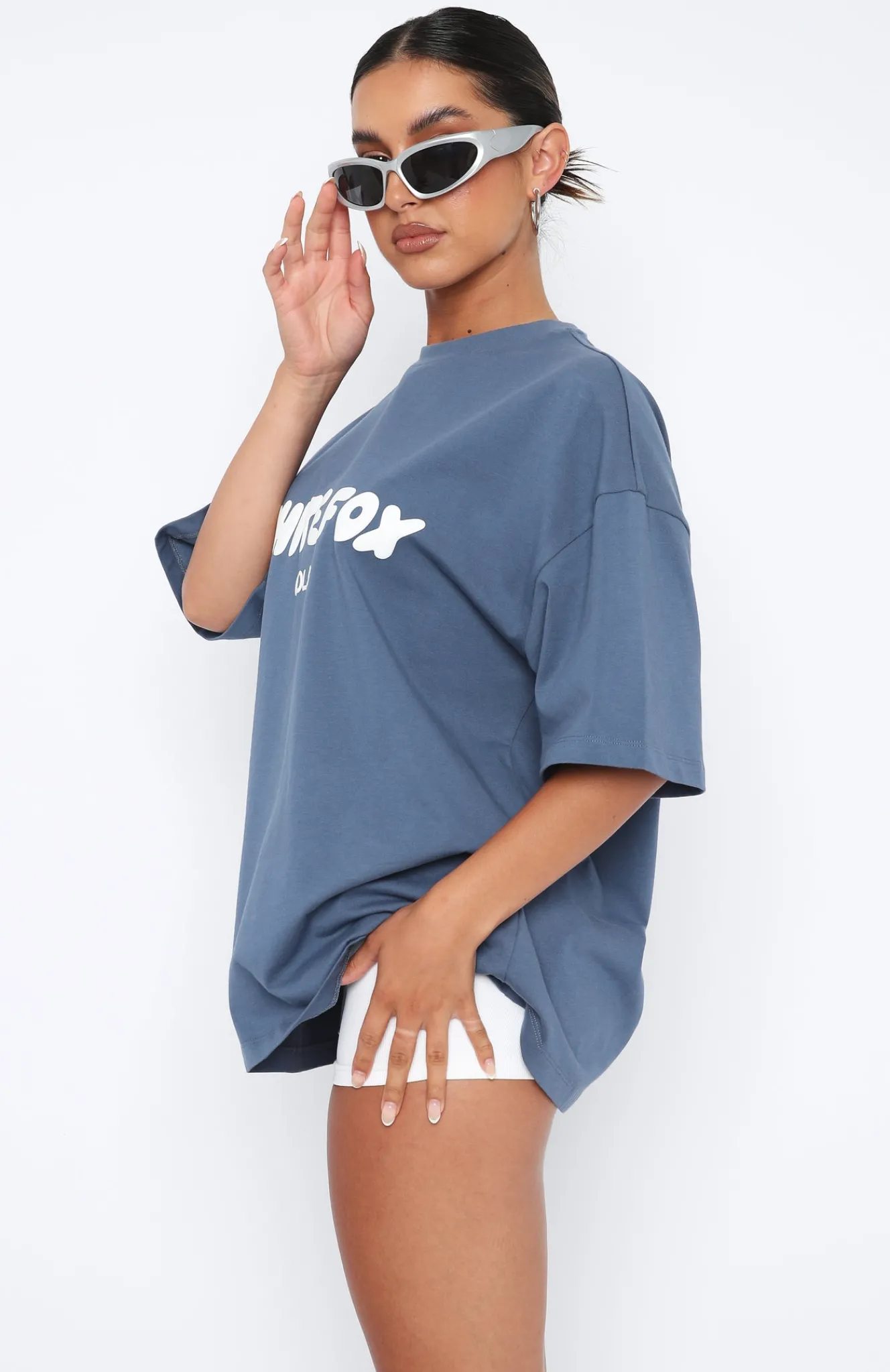 Shirts & Blouses | White Fox Boutique Offstage Oversized Tee Ocean blue