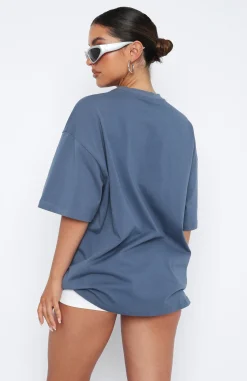 Shirts & Blouses | White Fox Boutique Offstage Oversized Tee Ocean blue