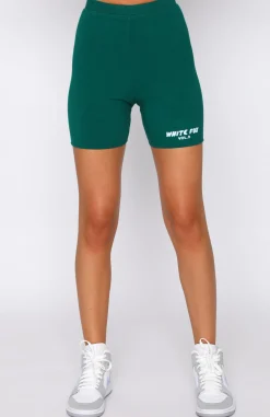 Shorts | White Fox Boutique Offstage Ribbed Bike Shorts Forest green