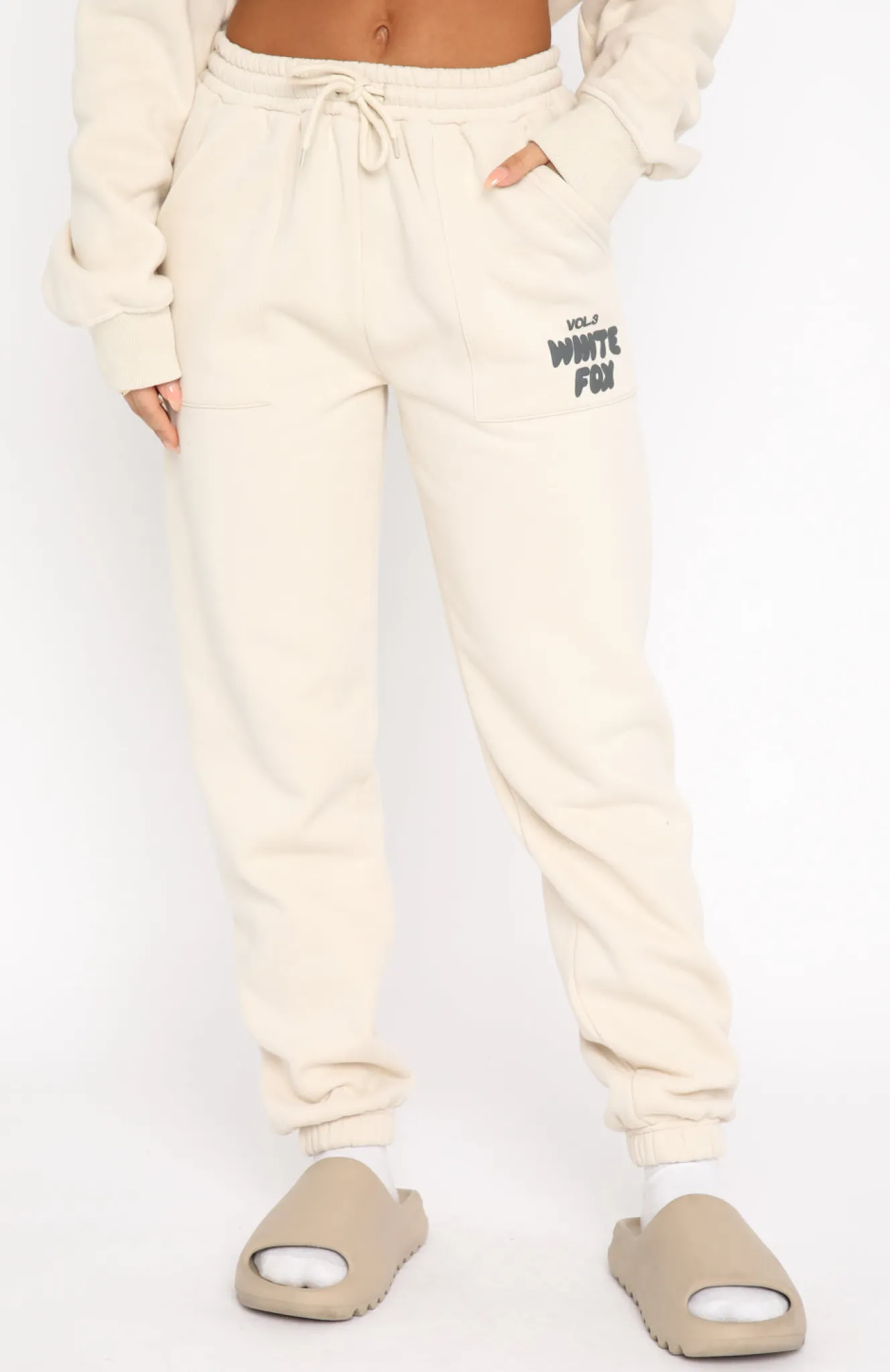 Sweatpants | White Fox Boutique Offstage Sweatpants Pebble nude