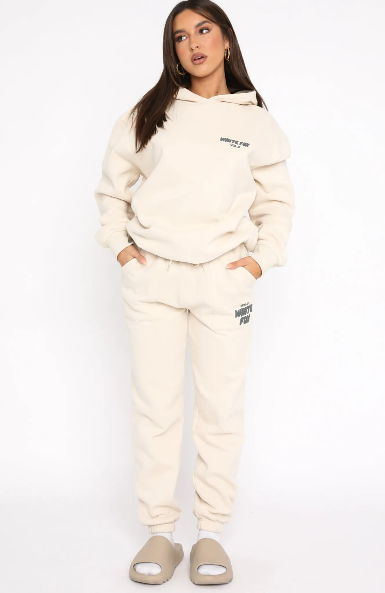 Sweatpants | White Fox Boutique Offstage Sweatpants Pebble nude
