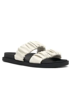 Slides | White Fox Boutique Ollie Slides Bone PU white