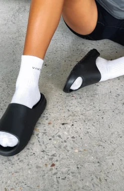 Slides | White Fox Boutique On The Edge Slides black
