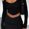 Shirts & Blouses | White Fox Boutique On Time Long Sleeve Crop black
