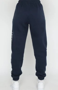 Sweatpants | White Fox Boutique On Track Sweatpants Navy blue