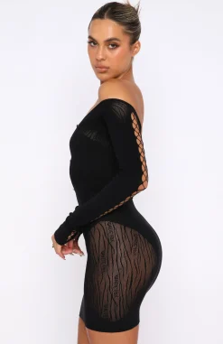 Restocked | White Fox Boutique One Of A Kind Mini Dress black