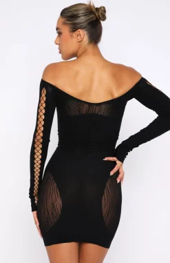 Restocked | White Fox Boutique One Of A Kind Mini Dress black