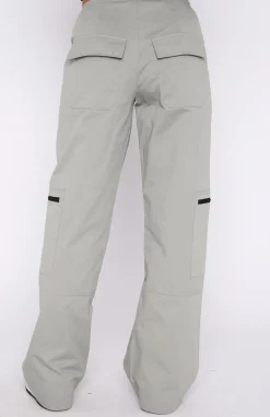 Pants | White Fox Boutique One Sided Cargo Pants Charcoal grey