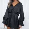 Restocked | White Fox Boutique Only Gets Better Mini Dress black