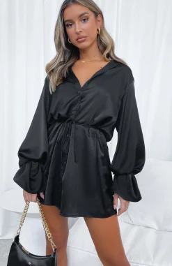 Restocked | White Fox Boutique Only Gets Better Mini Dress black