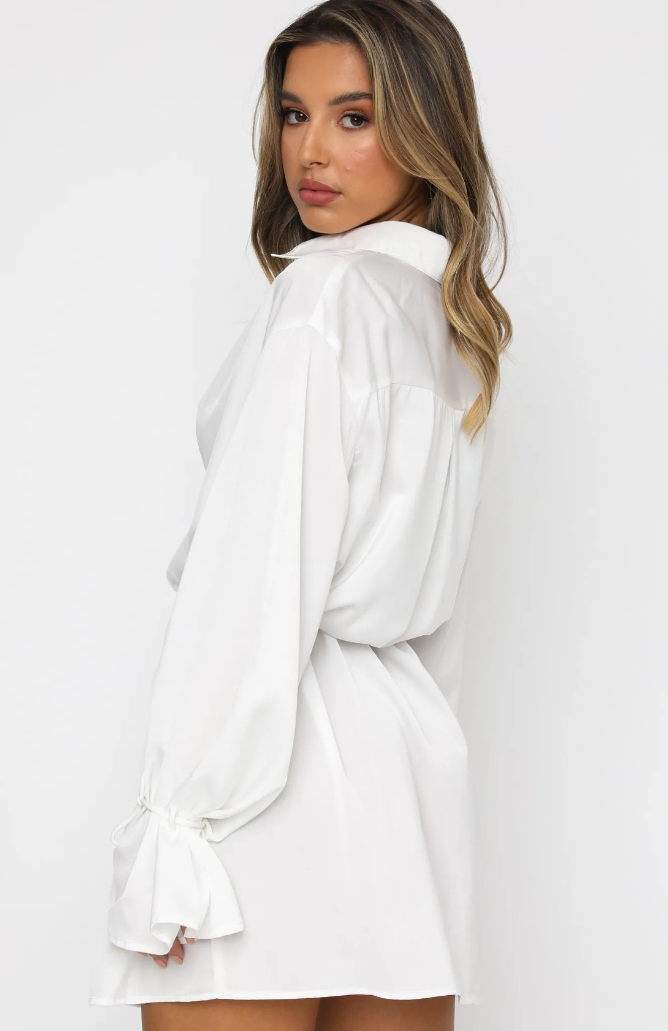 Long Sleeve Dresses | White Fox Boutique Only Gets Better Mini Dress Off white