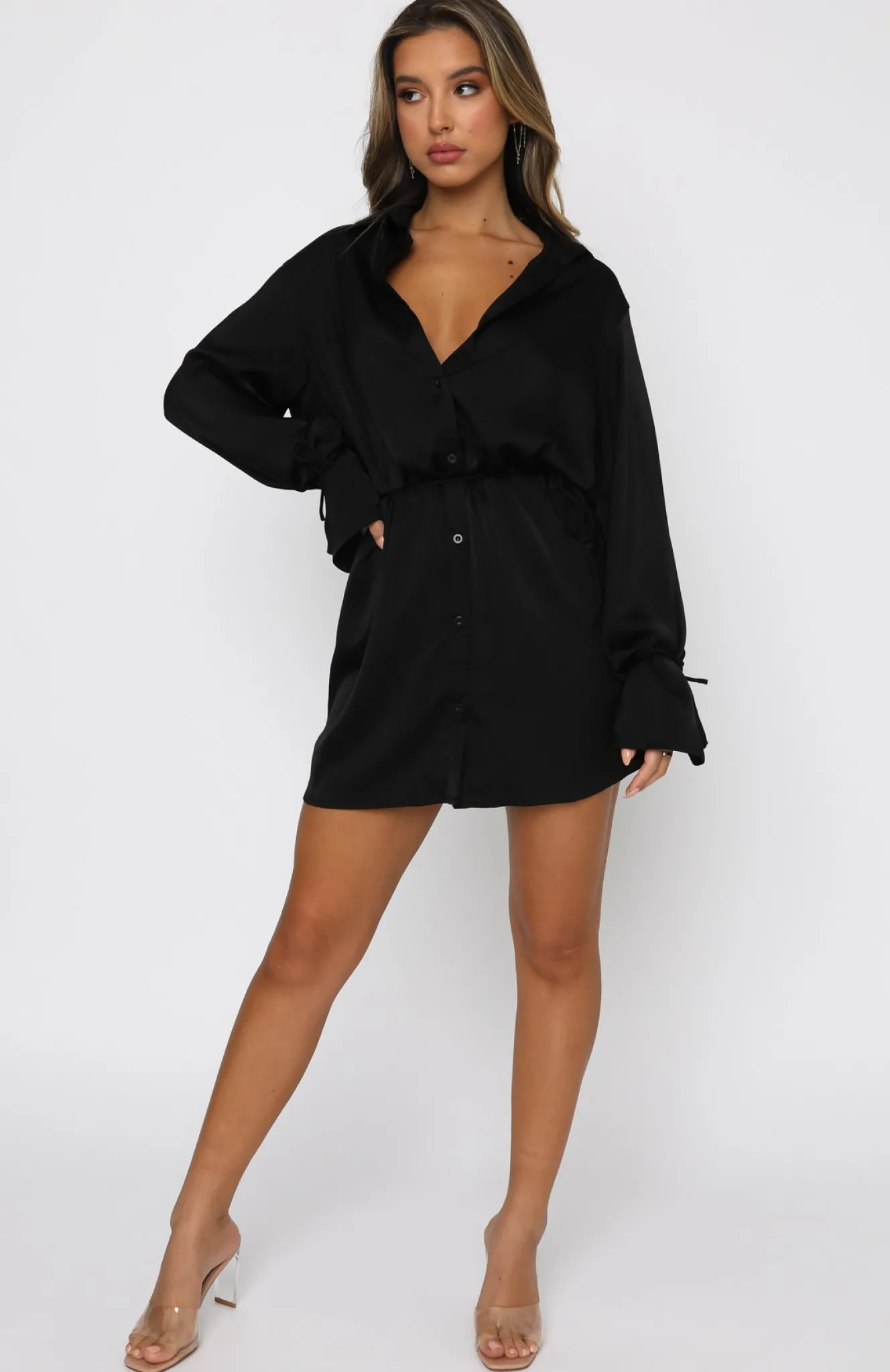Restocked | White Fox Boutique Only Gets Better Mini Dress black