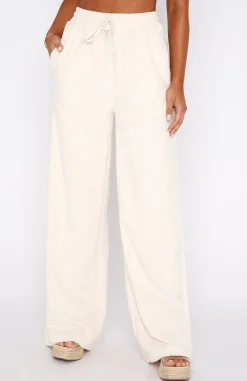 Pants | White Fox Boutique Only One Terry Pants Cream nude