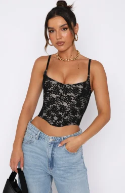 Shirts & Blouses | White Fox Boutique Ordinary Life Bustier black