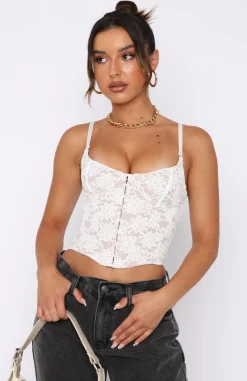 Shirts & Blouses | White Fox Boutique Ordinary Life Bustier white