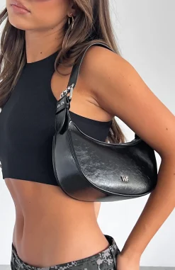 Bags | White Fox Boutique Orelia Bag Crinkle PU black