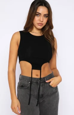 Shirts & Blouses | White Fox Boutique Out All Night Crop black