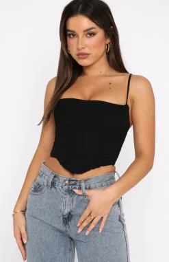 Shirts & Blouses | White Fox Boutique Out Of Focus Bustier black
