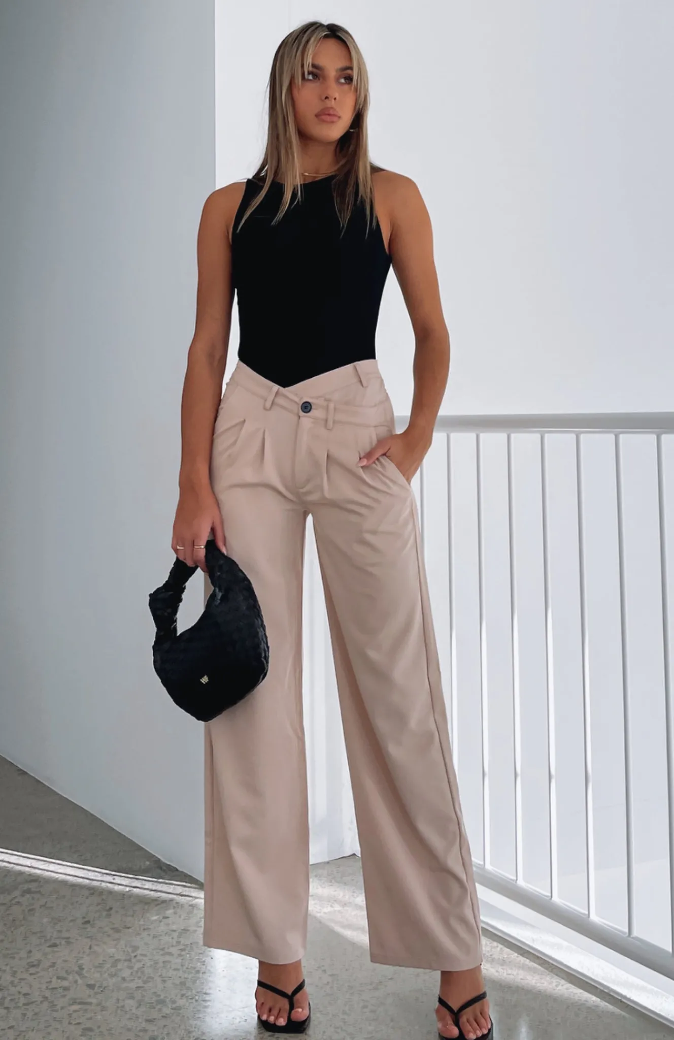 Pants | White Fox Boutique Out Of My Head Pants Beige nude