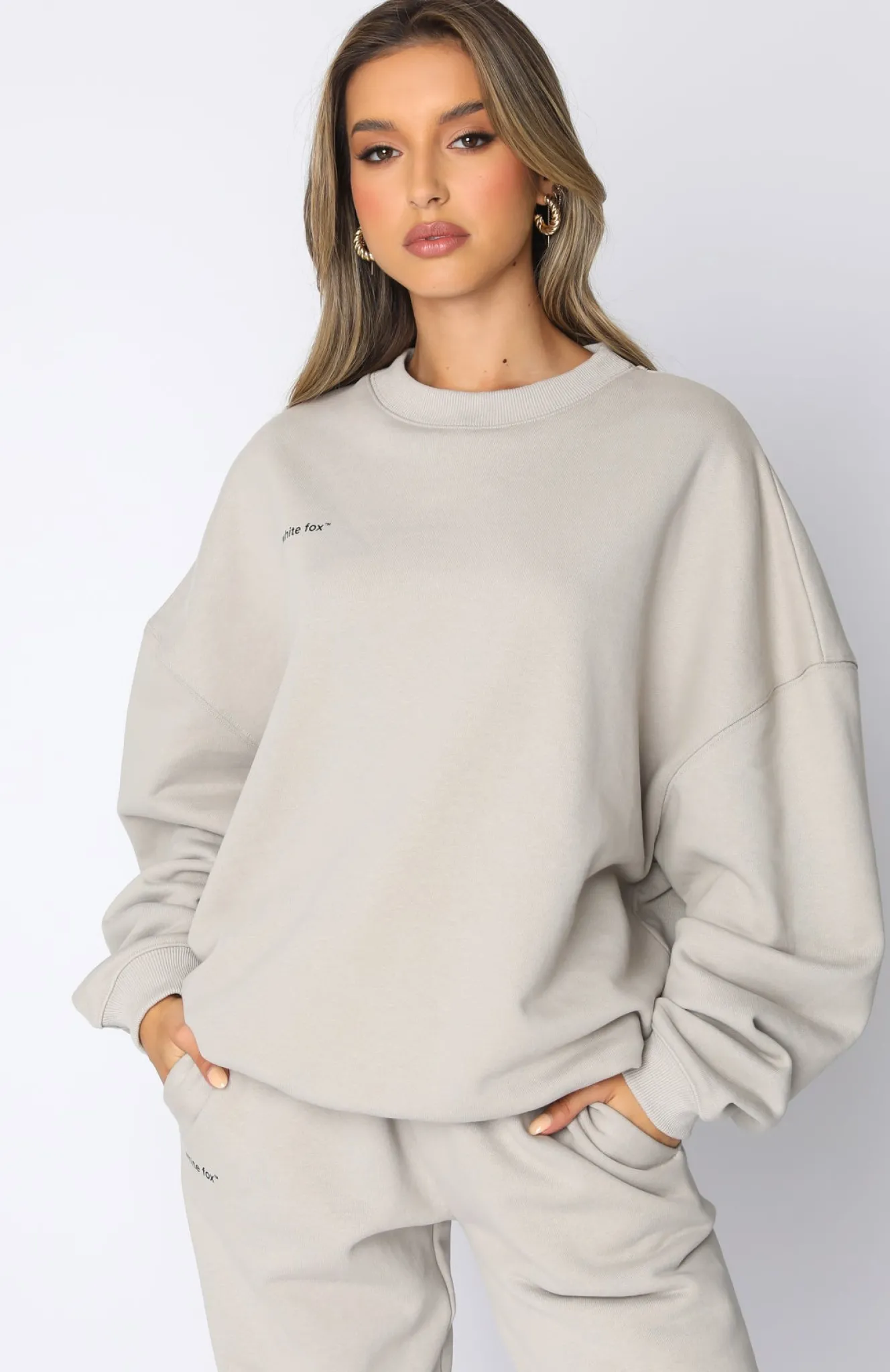 Jackets & Blazers | White Fox Boutique Own The Moment Sweater Mushroom grey