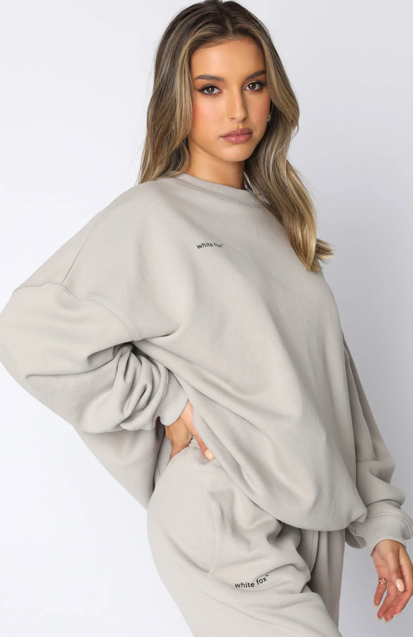 Jackets & Blazers | White Fox Boutique Own The Moment Sweater Mushroom grey