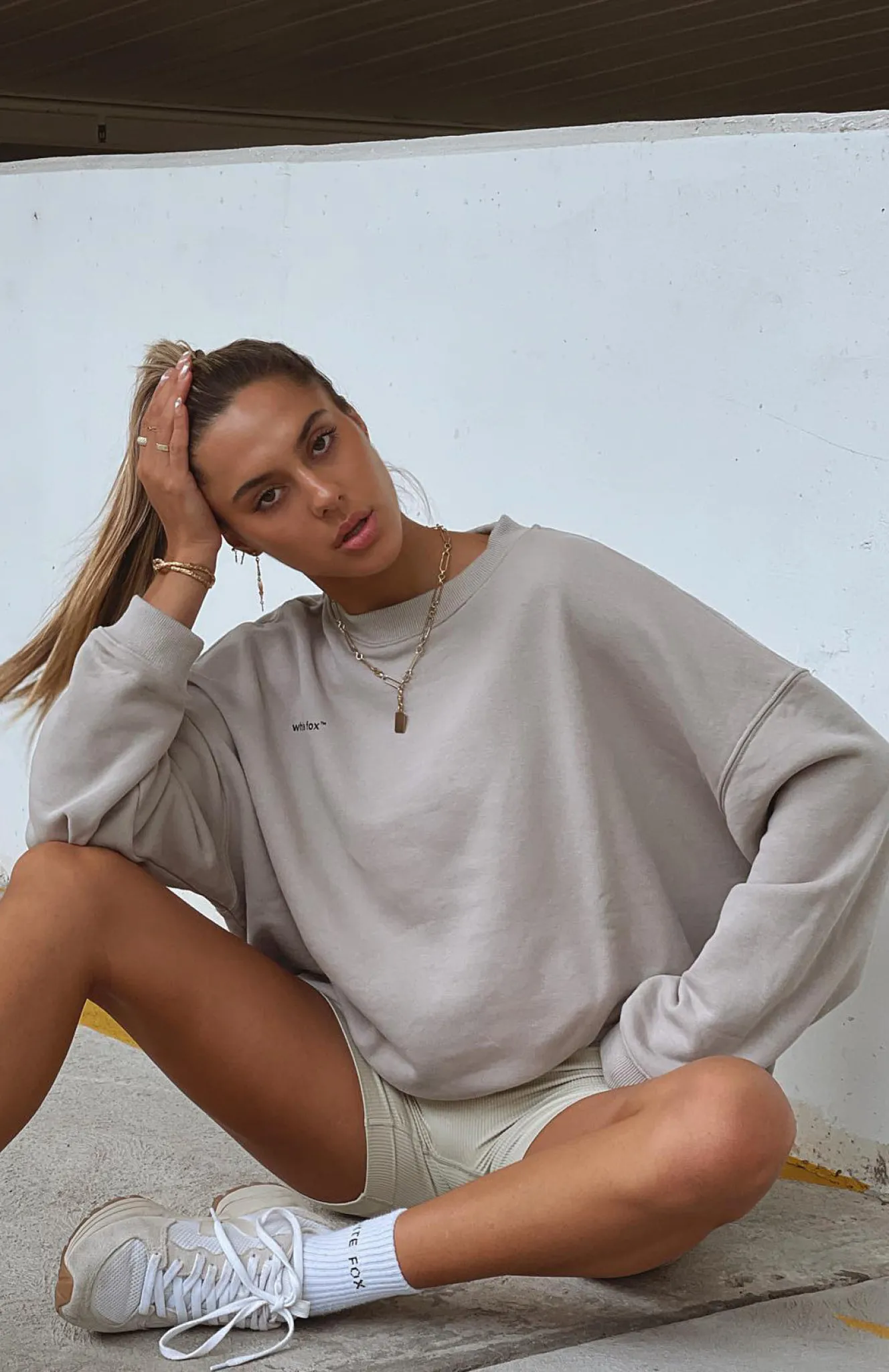 Jackets & Blazers | White Fox Boutique Own The Moment Sweater Mushroom grey