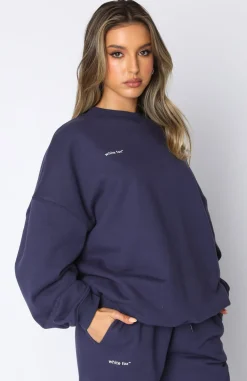 Jackets & Blazers | White Fox Boutique Own The Moment Sweater Navy blue