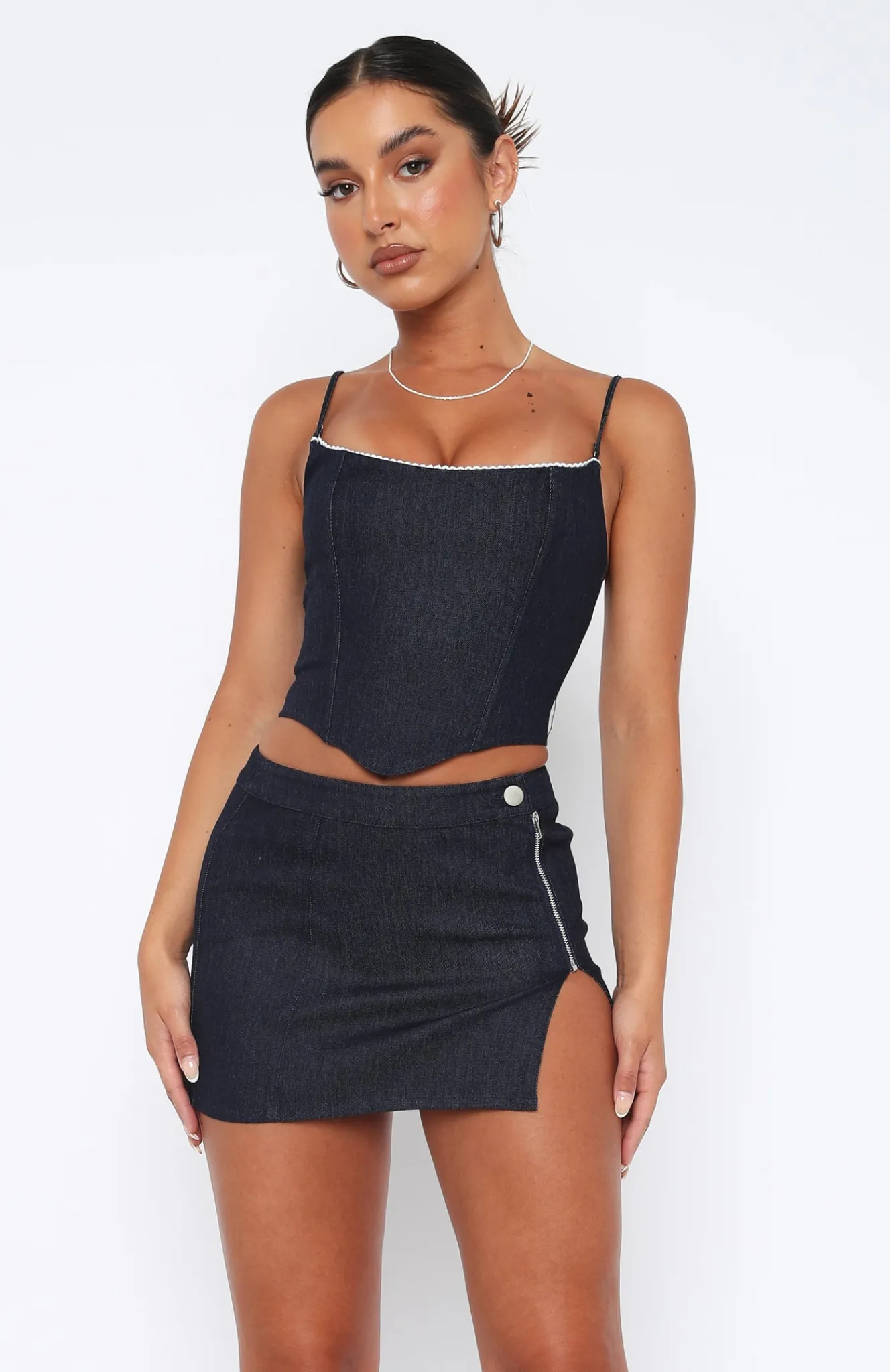 Shirts & Blouses | White Fox Boutique Part Of Me Bustier Deep blue