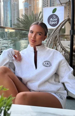Jackets & Blazers | White Fox Boutique Part Of The Story Zip Front Sweater Marle grey