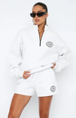 Jackets & Blazers | White Fox Boutique Part Of The Story Zip Front Sweater Marle grey