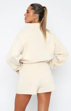 Jackets & Blazers | White Fox Boutique Part Of The Story Zip Front Sweater Pebble nude