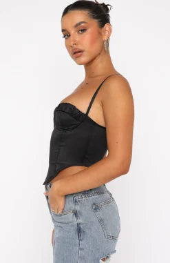 Shirts & Blouses | White Fox Boutique Partner In Crime Bustier black