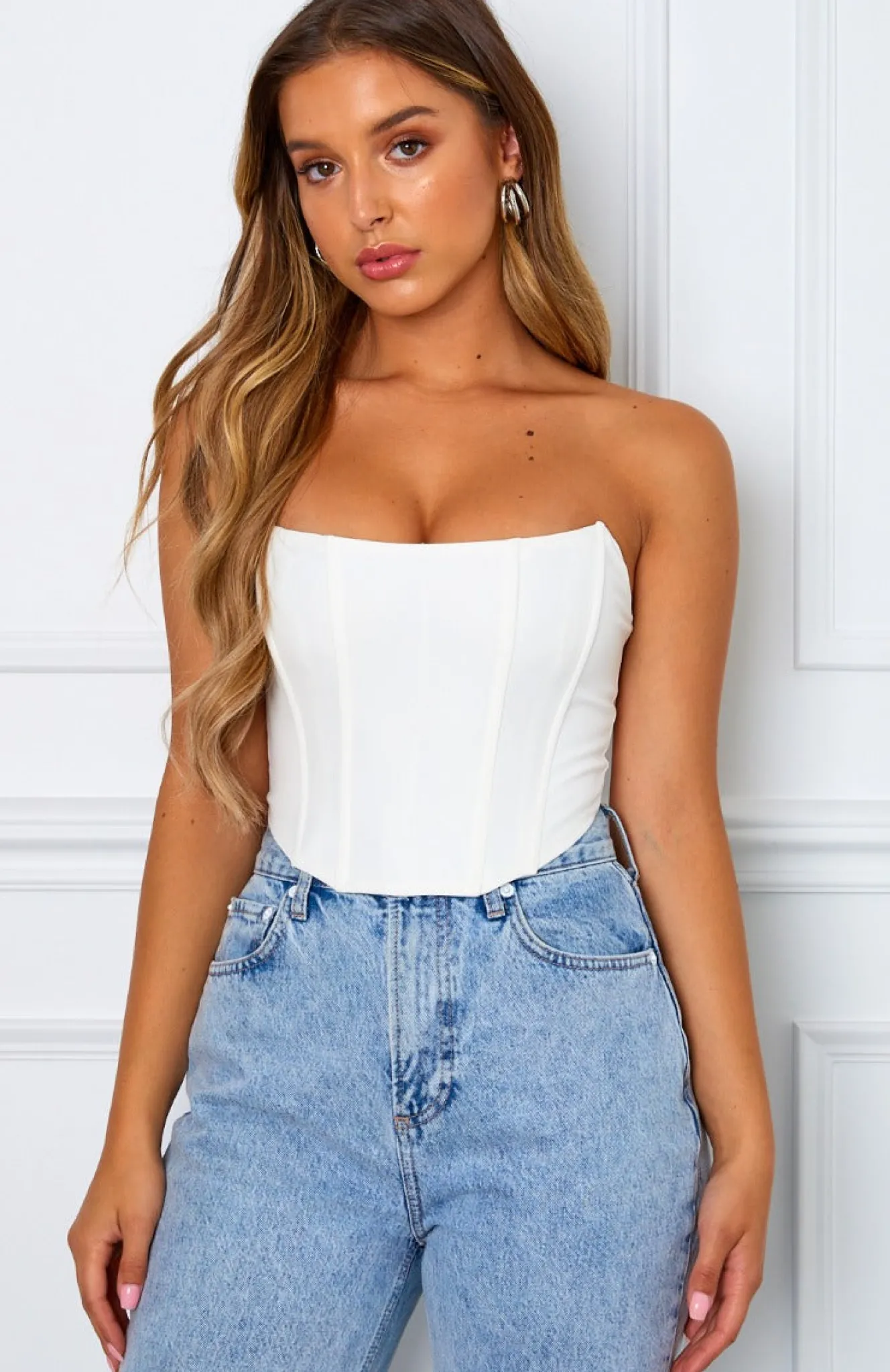 Shirts & Blouses | White Fox Boutique Patience Corset white
