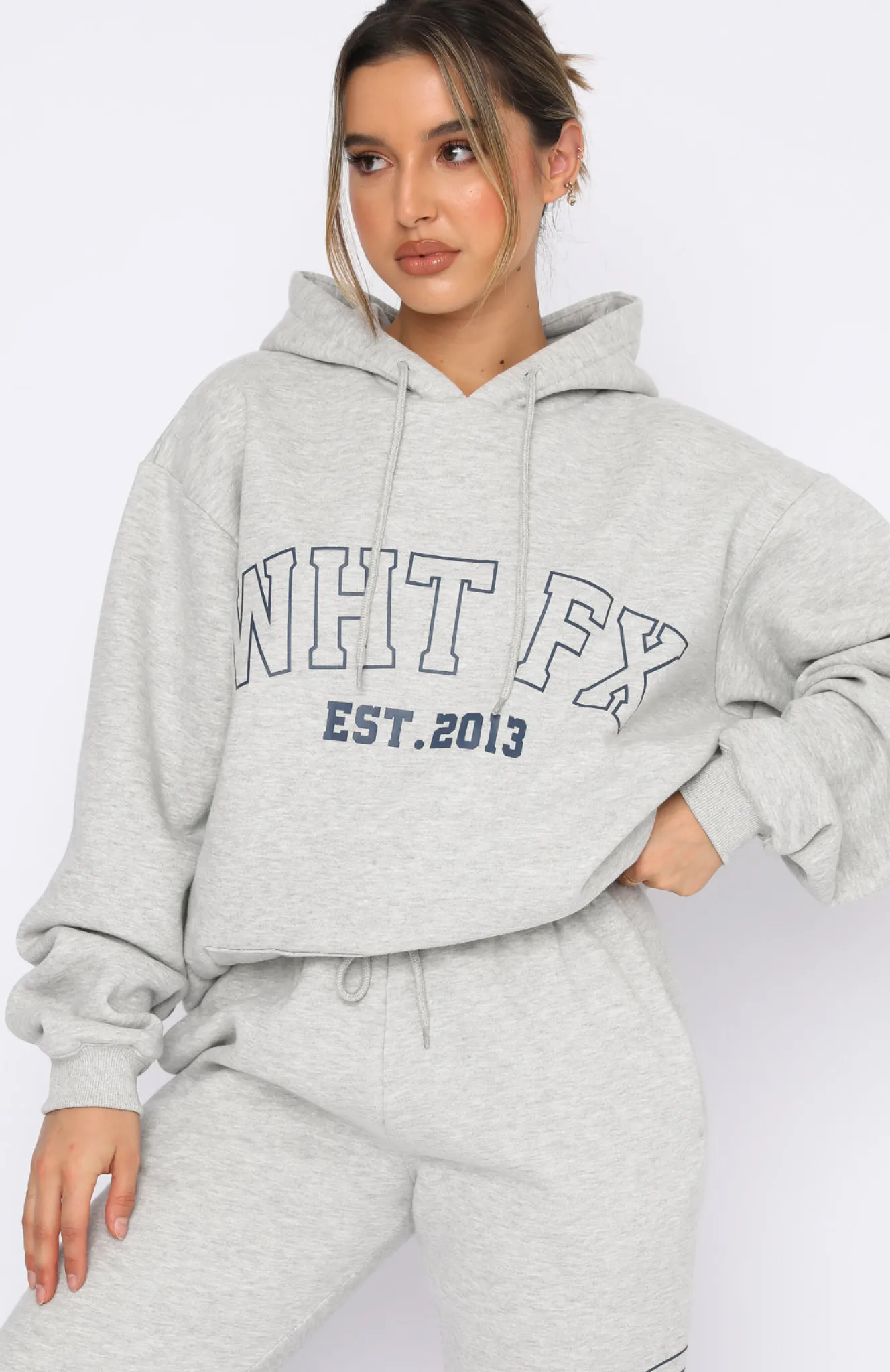 Jackets & Blazers | White Fox Boutique Play The Game Oversized Hoodie Marle grey