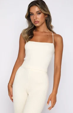 Shirts & Blouses | White Fox Boutique Play With Your Heart Knit Crop Cream white