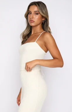 Shirts & Blouses | White Fox Boutique Play With Your Heart Knit Crop Cream white
