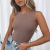 Shirts & Blouses | White Fox Boutique Playing To Win Bodysuit Mocha brown