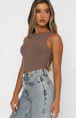 Shirts & Blouses | White Fox Boutique Playing To Win Bodysuit Mocha brown