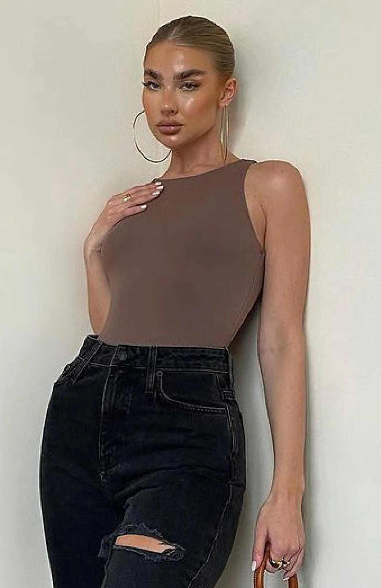 Shirts & Blouses | White Fox Boutique Playing To Win Bodysuit Mocha brown