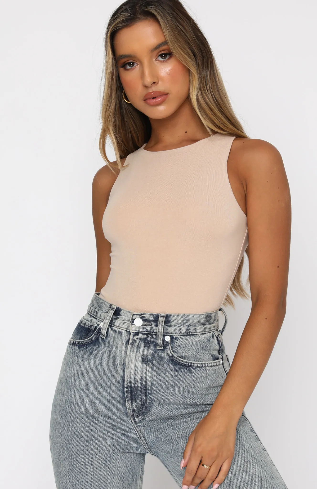 Shirts & Blouses | White Fox Boutique Playing To Win Bodysuit nude