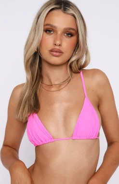 Bikini Tops | White Fox Boutique Positano Bikini Top Candy pink