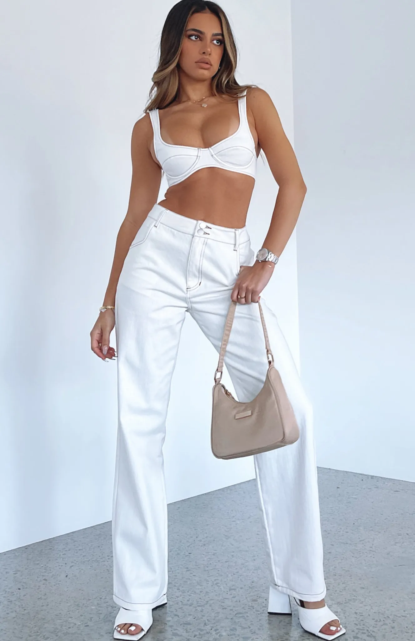 Denim | White Fox Boutique Power Play Pants Off white