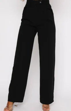 Pants | White Fox Boutique Press Pause Pants black