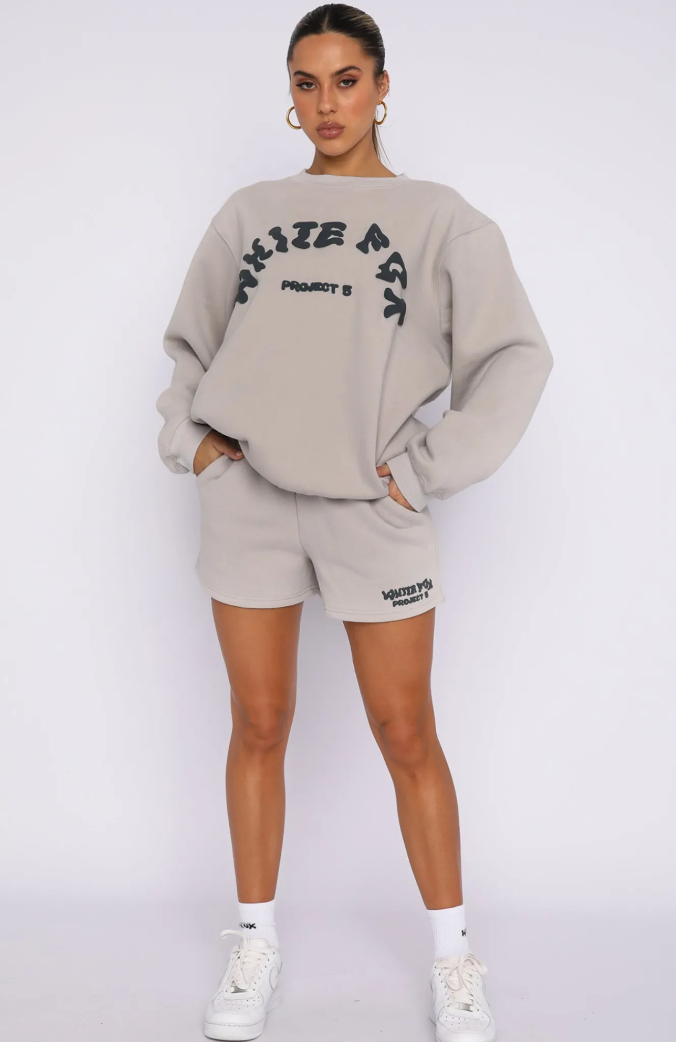 Shorts | White Fox Boutique Project 5 Lounge Shorts Lunar grey