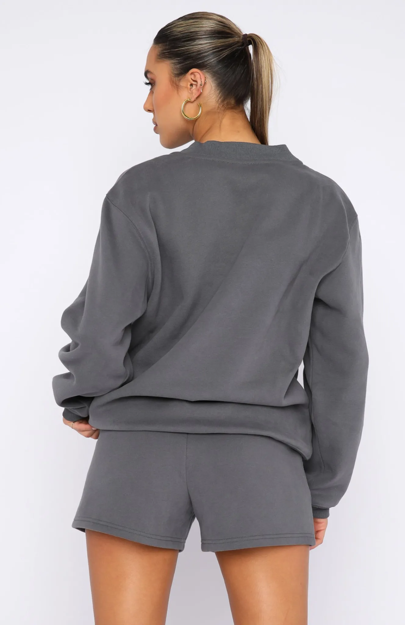 Shorts | White Fox Boutique Project 5 Lounge Shorts Volcanic grey