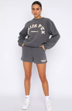 Shorts | White Fox Boutique Project 5 Lounge Shorts Volcanic grey