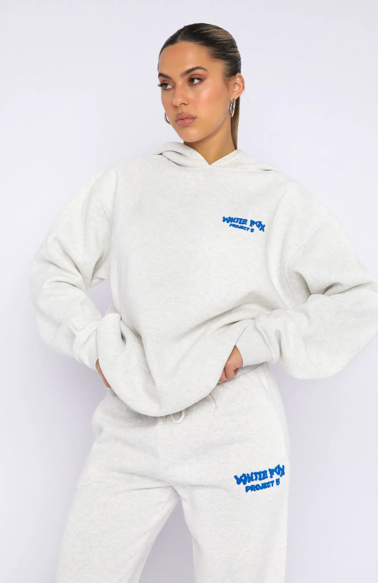 Jackets & Blazers | White Fox Boutique Project 5 Oversized Hoodie Gravity grey