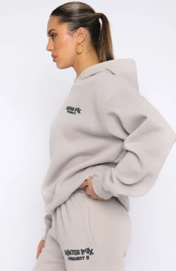 Jackets & Blazers | White Fox Boutique Project 5 Oversized Hoodie Lunar grey